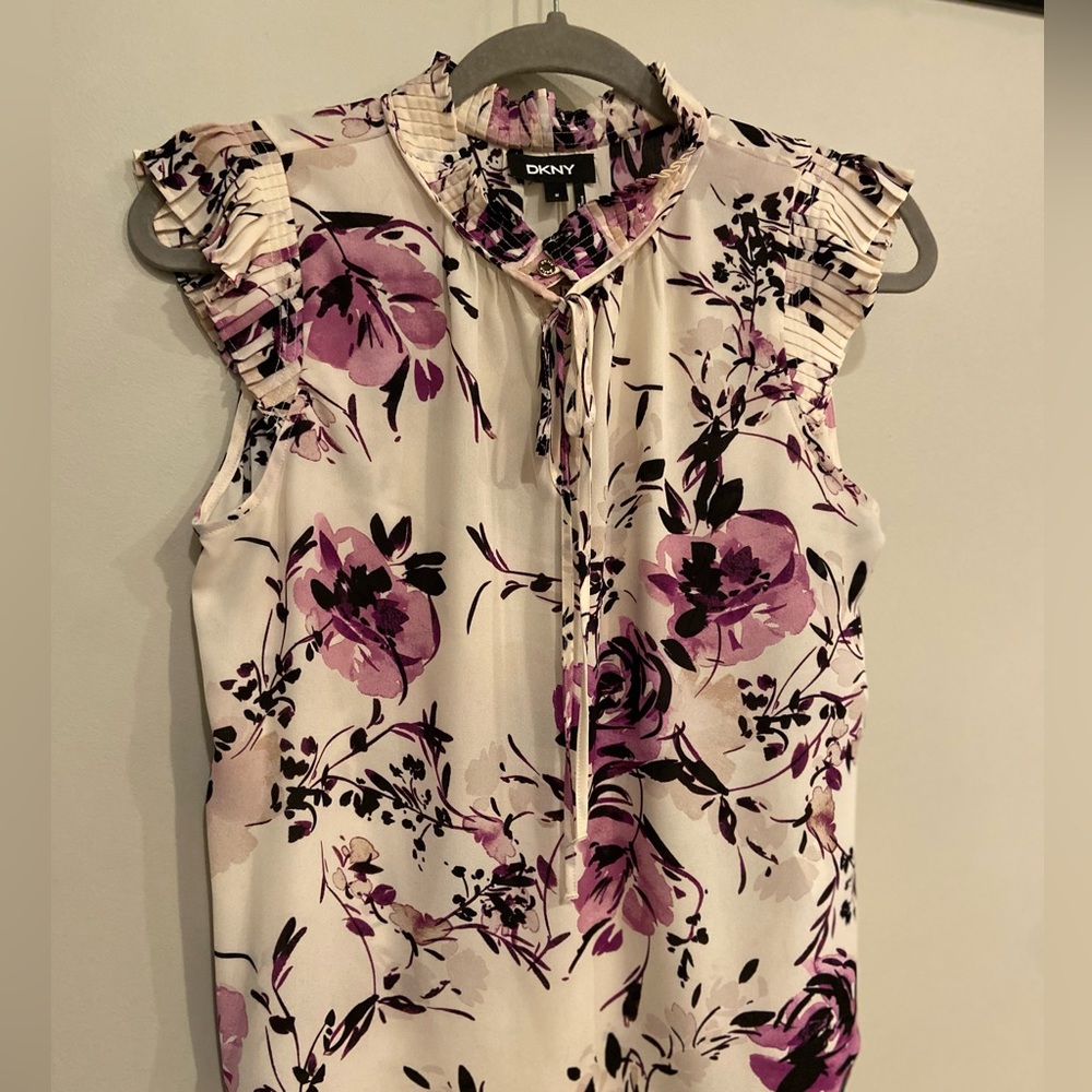 DKNY Cap Sleeve Blouse